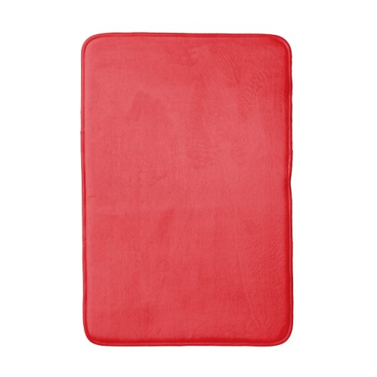 Rood, effen rode kleur badmat (Voorkant Verticaal)