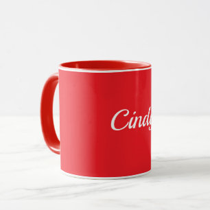 Rood, effen rode kleur SJABLOON, aanpasbaar, Mok