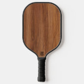 rood eikenhout pickleball paddle (Achterkant)