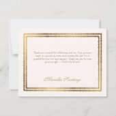 Rood Elegant Bloemen Quinceanera Bedankkaart (Achterkant)