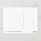 Rood elegant damast gotisch hart briefkaart (Achterkant)