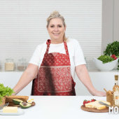 Rood Elegant Stijlvol, Functioneel voor Elke Geleg Schort