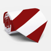 Rood en ander gestreept Stropdas (Opgerold)