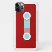 Rood en Aqua Retro Cassettebandje Case-Mate iPhone Case (Achterkant)