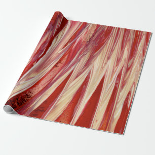 Rood en Beige Cadeaupapier