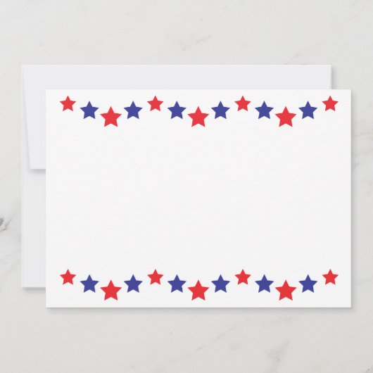 Rood en Blauw Afstudeerfeest Uitnodigen Kaart (Achterkant)