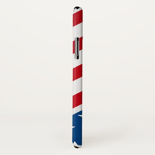 Rood en blauw-Amerikaans vlaggenpatroon Case-Mate iPhone Case (Achterkant / rechts)