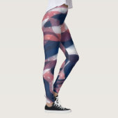 Rood en blauw Artsy Leggings (Rechts)