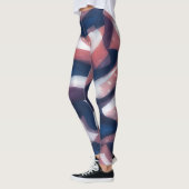 Rood en blauw Artsy Leggings (Links)