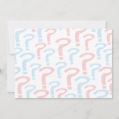 Rood en blauw Baby shower onthullen Uitnodigingen (Achterkant)