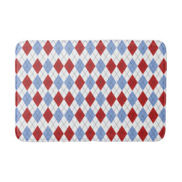 Rood en blauw badmat