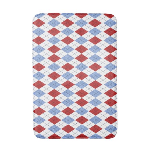 Rood en blauw badmat (Voorkant Verticaal)