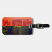 Rood en Blauw Bagagelabel (Voorkant horizontaal)