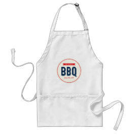 Rood en blauw BBQ Apron Standaard Schort