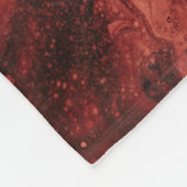 Rood en blauw behang fleece deken (Hoek)
