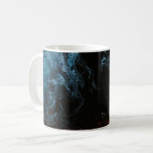 Rood en blauw behang koffiemok (Voorkant links)