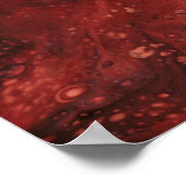 Rood en blauw behang poster (Hoek)