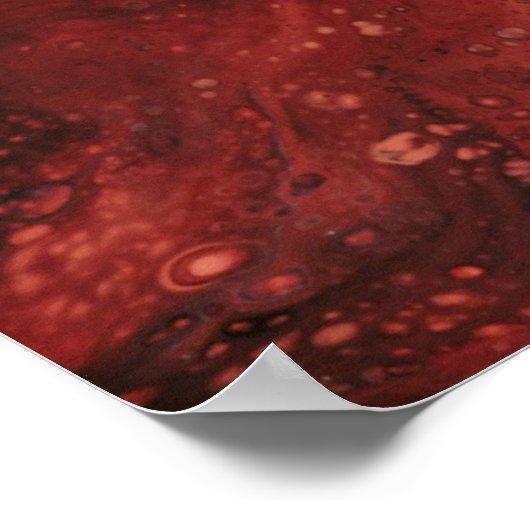 Rood en blauw behang poster (Hoek)