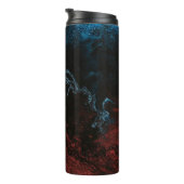 Rood en blauw behang thermosbeker (Geroteerd rechts)