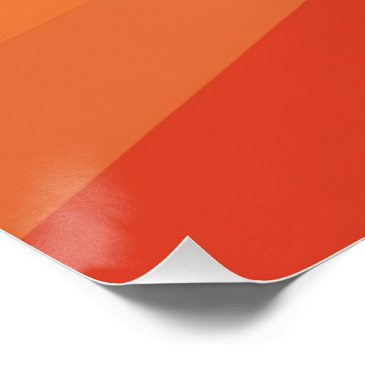 Rood en blauw berglandschap - Retro Outdoor Adve Perfect Poster (Hoek)