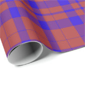 Rood en blauw Buffalo Plaid Wrapping Paper Cadeaupapier (Rol Hoek)