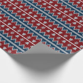 rood en blauw cadeaupapier (Hoek)