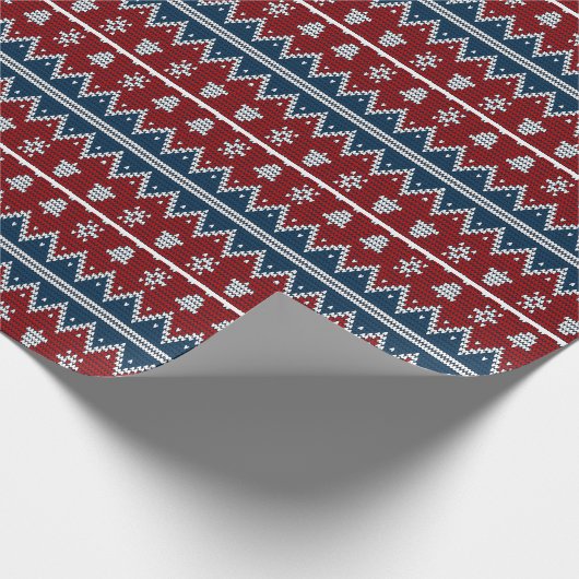 rood en blauw cadeaupapier (Hoek)