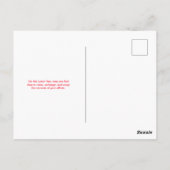 Rood en Blauw Dank U Wel Gedaan Werkdag Arbeidsdag Briefkaart (Achterkant)