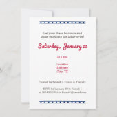 Rood en blauw De laatste uitnodiging van de Bride (Achterkant)