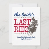 Rood en blauw De laatste uitnodiging van de Bride (Voorkant)