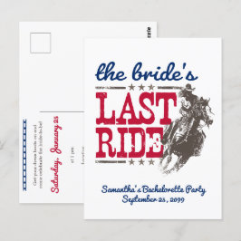 Rood en blauw De laatste uitnodiging van de Bride