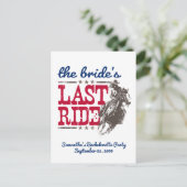 Rood en blauw De laatste uitnodiging van de Bride (Staand voorkant)