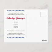 Rood en blauw De laatste uitnodiging van de Bride (Achterkant)