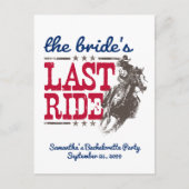 Rood en blauw De laatste uitnodiging van de Bride (Voorkant)