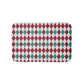 Rood- en blauw diamantglitter badmat (Voorkant)