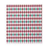 Rood- en blauw diamantglitter notitieblok (Voorkant)