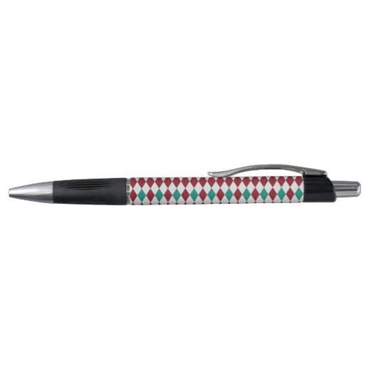 Rood- en blauw diamantglitter pen (Bovenkant)