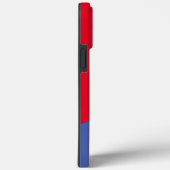  rood en blauw Eenvoudig kleurenblok Case-Mate iPhone Case (Achterkant / Rechts)