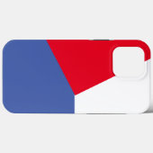  rood en blauw Eenvoudig kleurenblok Case-Mate iPhone Case (Achterkant (horizontaal))