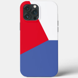 rood en blauw Eenvoudig kleurenblok Case-Mate iPhone Case