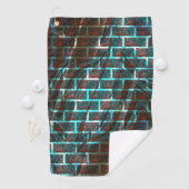 Rood en blauw gekleurd, raster of krassteen, effec golfhanddoek (Insitu)