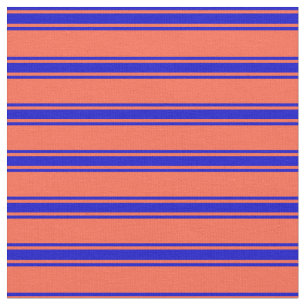 Rood en blauw gekleurd strips stof