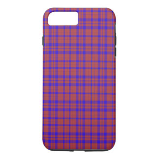 Rood en Blauw Geometrisch Rutpatroon iPhone 8/7 Plus Hoesje