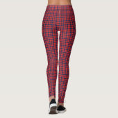 Rood en Blauw Geruit Leggings (Achterkant)