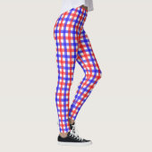 Rood en blauw Gingham Leggings (Rechts)