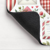 ROOD EN BLAUW GINGHAM PLAID VALENTIJNSDAG THEMA MUISMAT (Hoek)