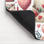 ROOD EN BLAUW GINGHAM PLAID VALENTIJNSDAG THEMA MUISMAT (Hoek)