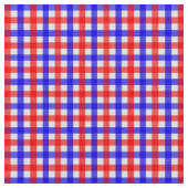 Rood en blauw Gingham Stof (Close Up)