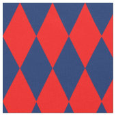 Rood en blauw harlekijn geruit ontwerp stof (Close Up)