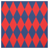 Rood en blauw harlekijn geruit ontwerp stof (Swatch)